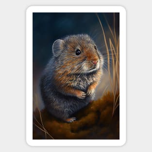 Tundra Vole - Oil Paint Sticker